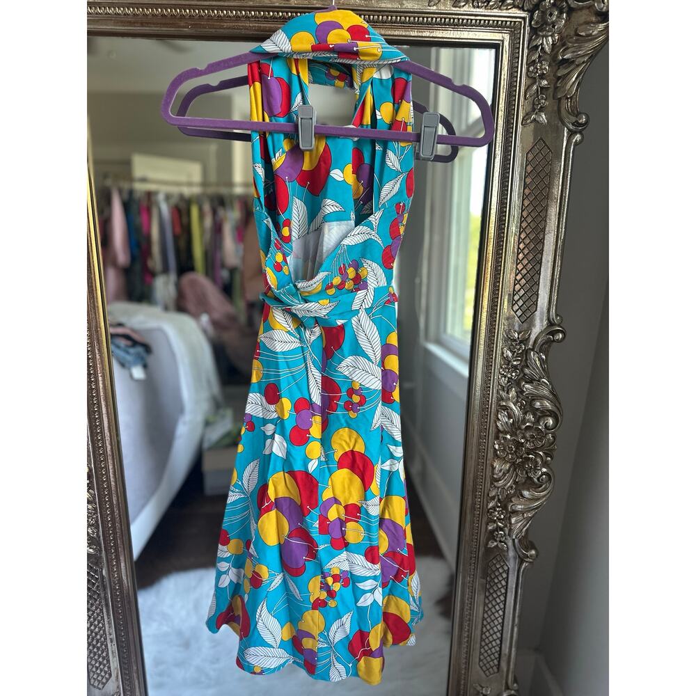 Trash Diva Yves Circle Dress Tutti Fruity Blue Balloon Print Size 6 NEW NWT - Picture 6 of 7